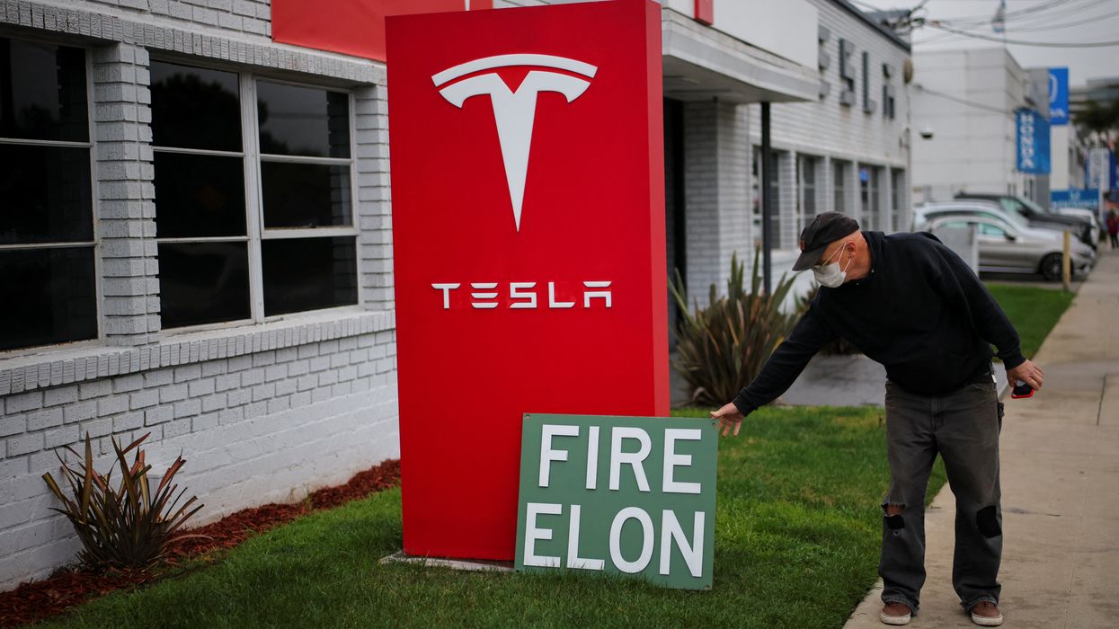 Pardoned J6-er with history of far-right extremism now stands guard at Tesla dealerships