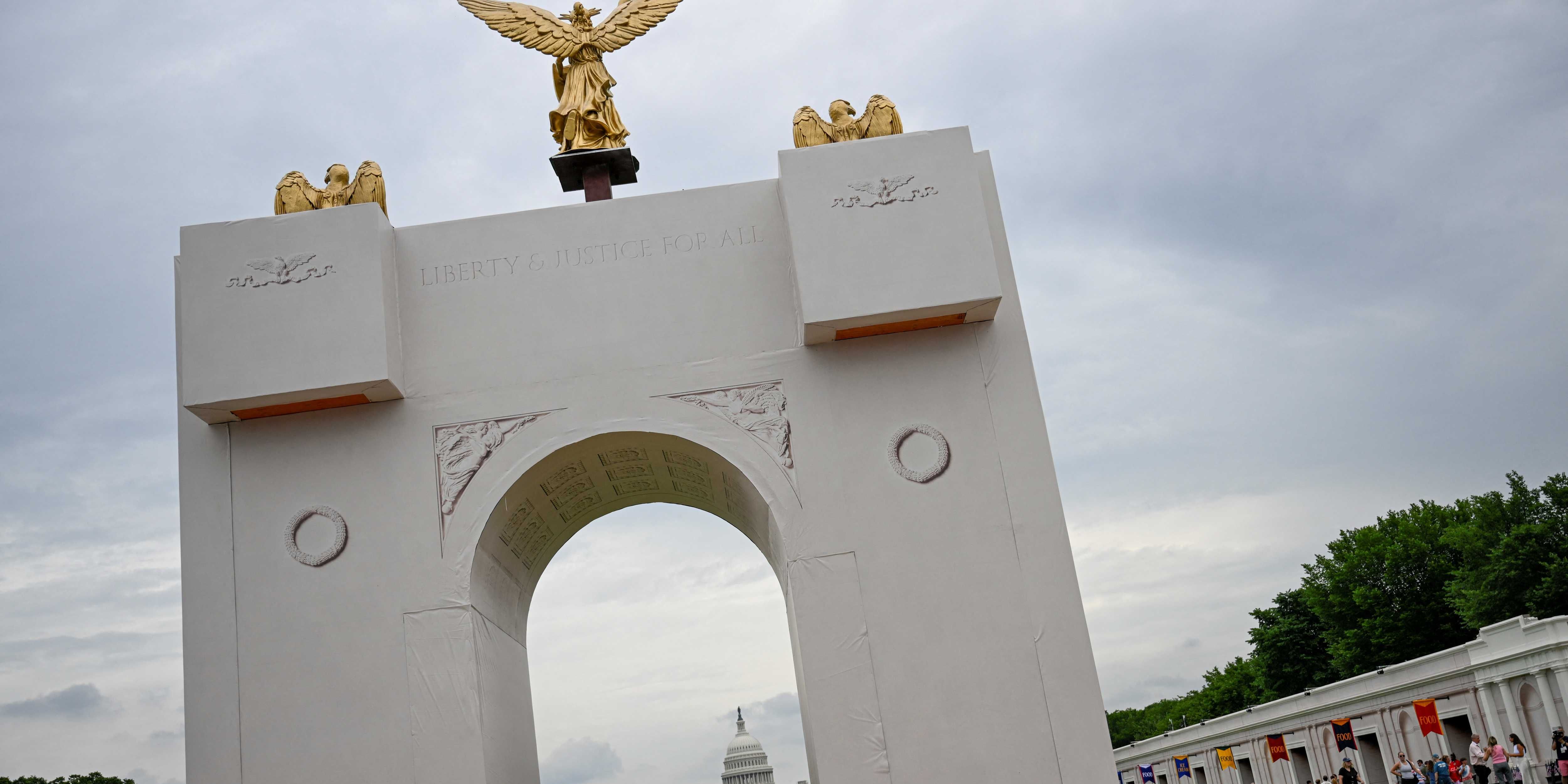 A lone top Republican urges party to forgo Trump giant arch