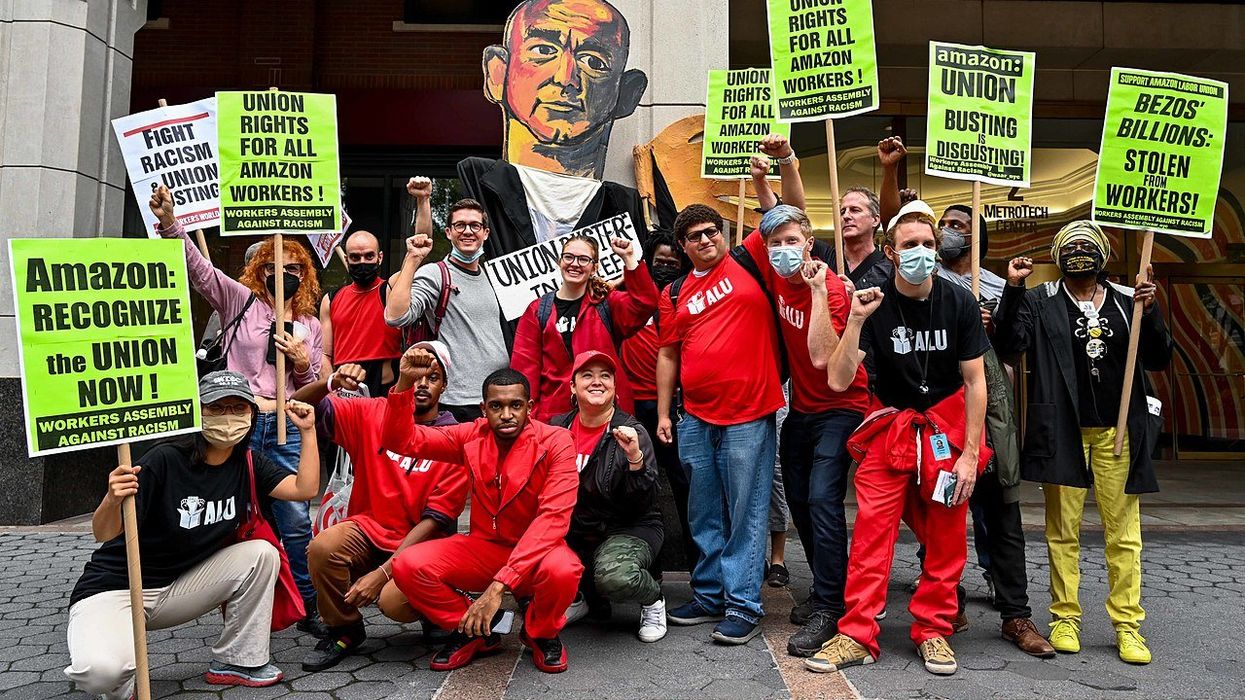 Amazon accused of unlawfully calling cops on workers during assault on union effort
