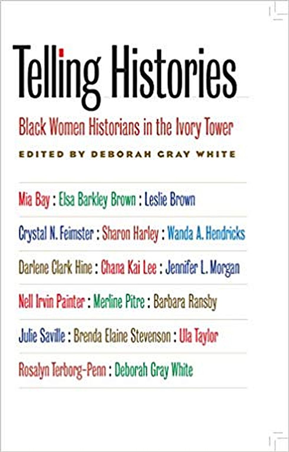 Bookcover: Telling Histories: Black Women Historians in the Ivory Tower