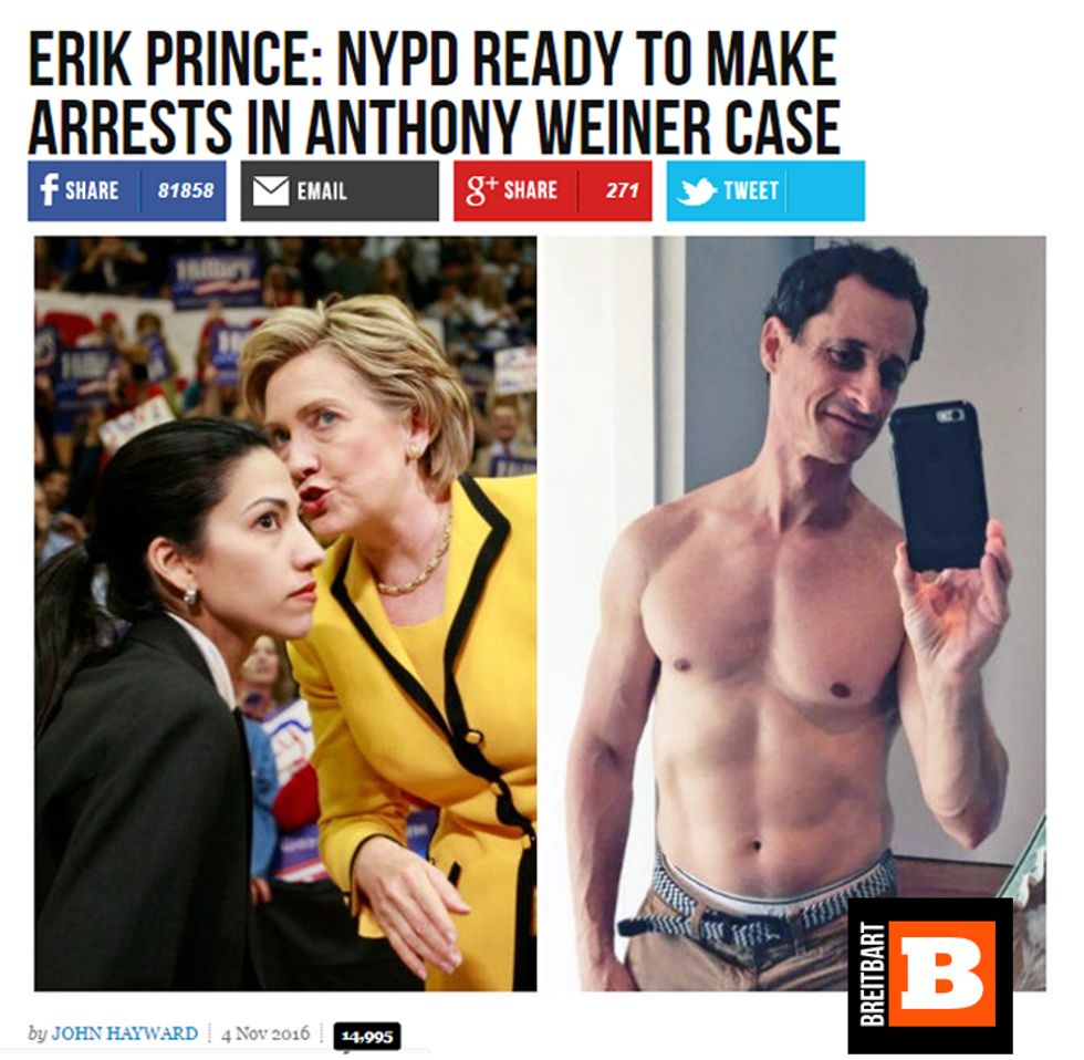 Breitbart, Anthony Weiner