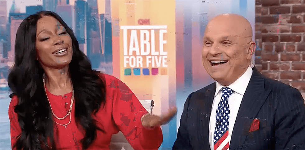 CNN panel cracks up as conservative can't stop himself from talking over woman