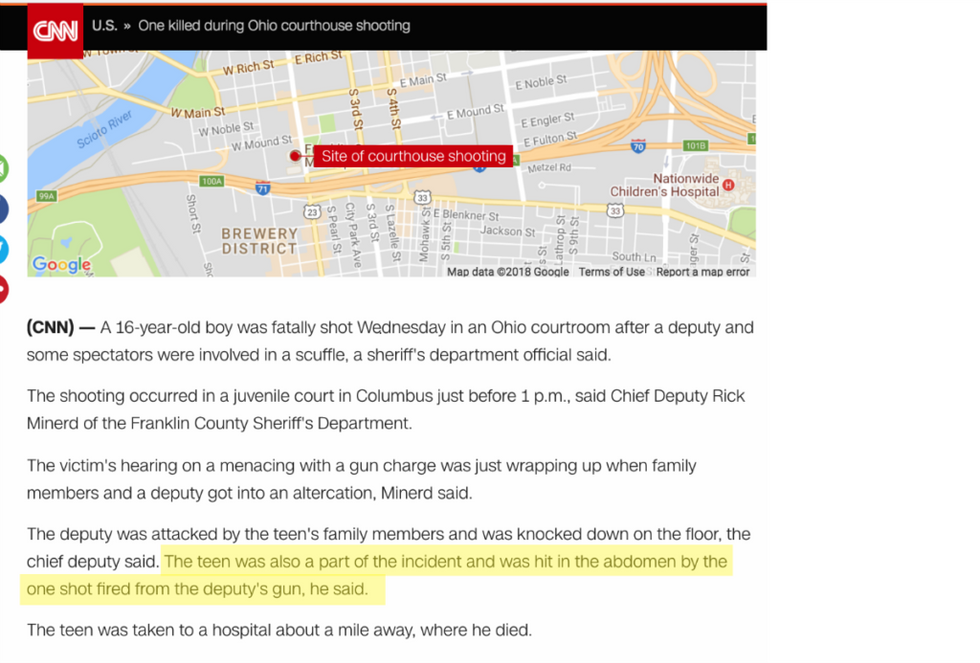 CNN report on the killing of Joseph Haynes