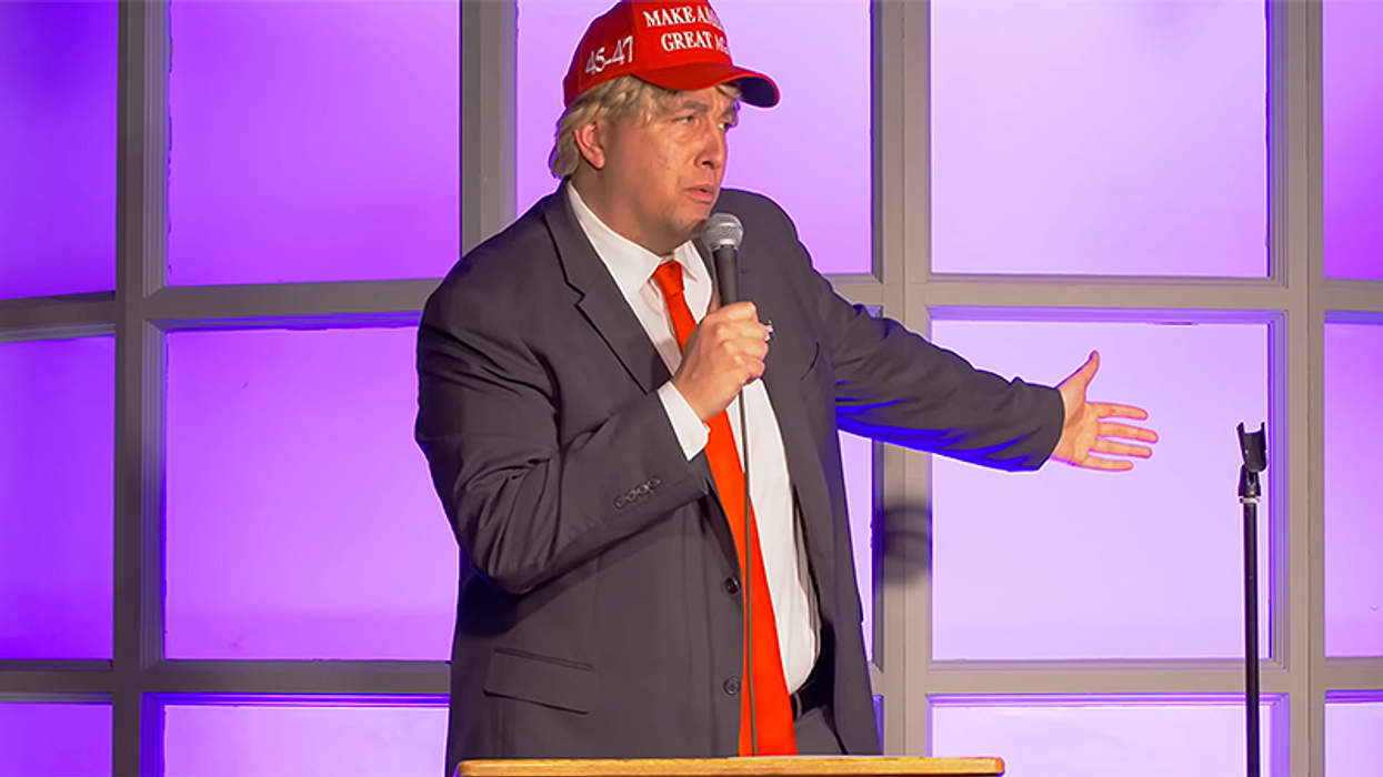 Trump impersonator running for Congress blasts 'cruel absurdity' of White House