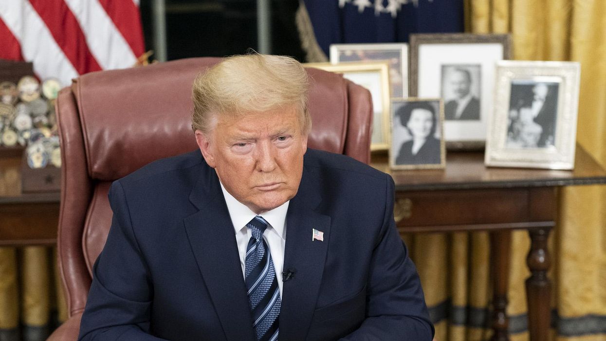 Donald Trump in the Oval Office