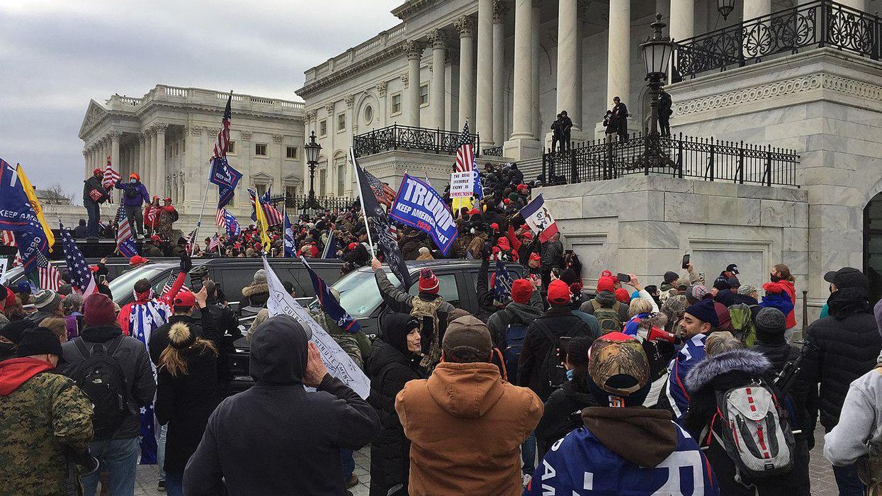 Donald Trump supporters outside the U.S. Capitol Building on January 6, 2021, Wikimedia Commons