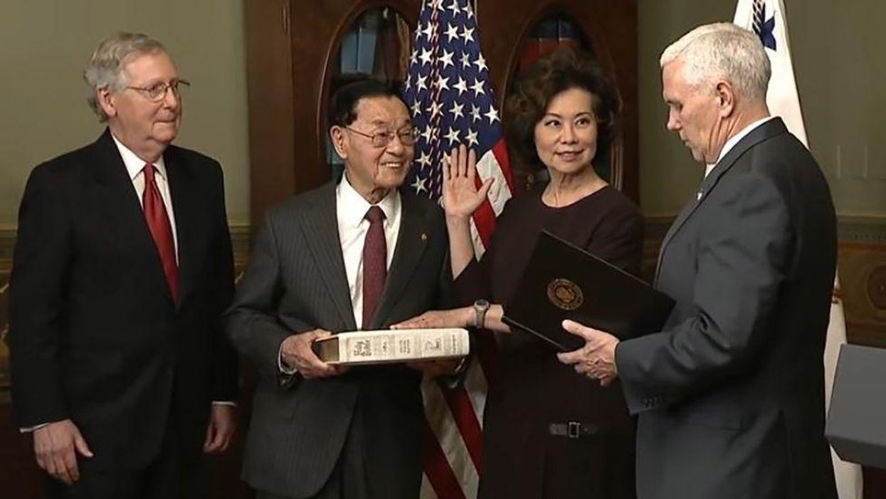 How Elaine Chao used her Trump cabinet post to help her family make millions
