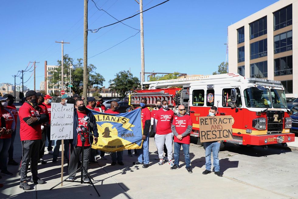 Philly firefighters are getting a do-over for a controversial Trump endorsement