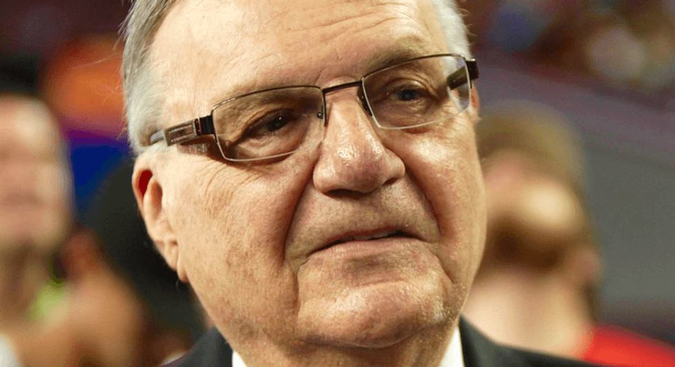 Trump-pardoned sheriff celebrates birthday with 'scuzzy' cast of has-beens: report