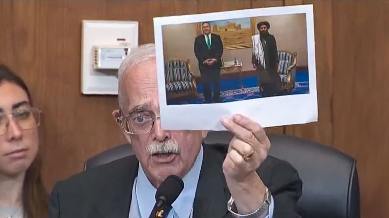 Dem undermines GOP Afghanistan hearing with photo of Trump official meeting with Taliban