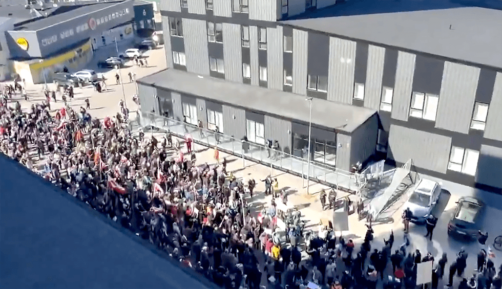 'Go home USA': Greenlanders protest new American consulate as PM snubs opening