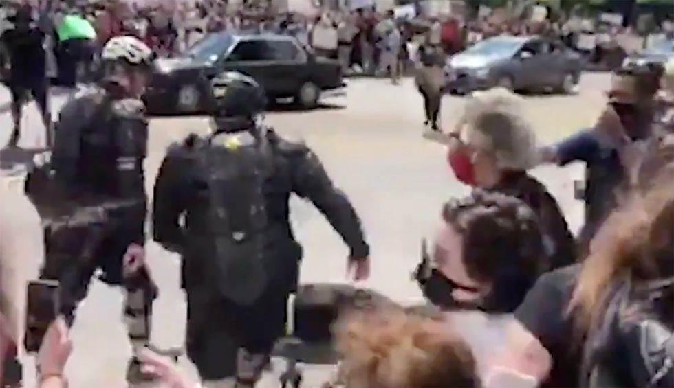 Democratic Rep. Joyce Beatty and Columbus City Council President pepper sprayed at protest