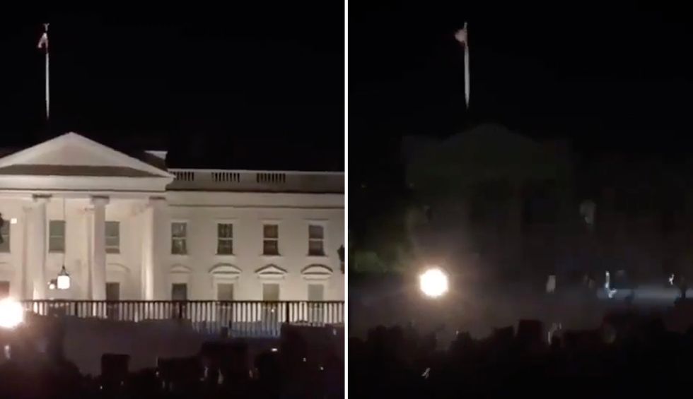 'He is falling apart': Trump buried in scorn for turning off White House lights like his 'hiding from trick or treaters' as protests rage outside