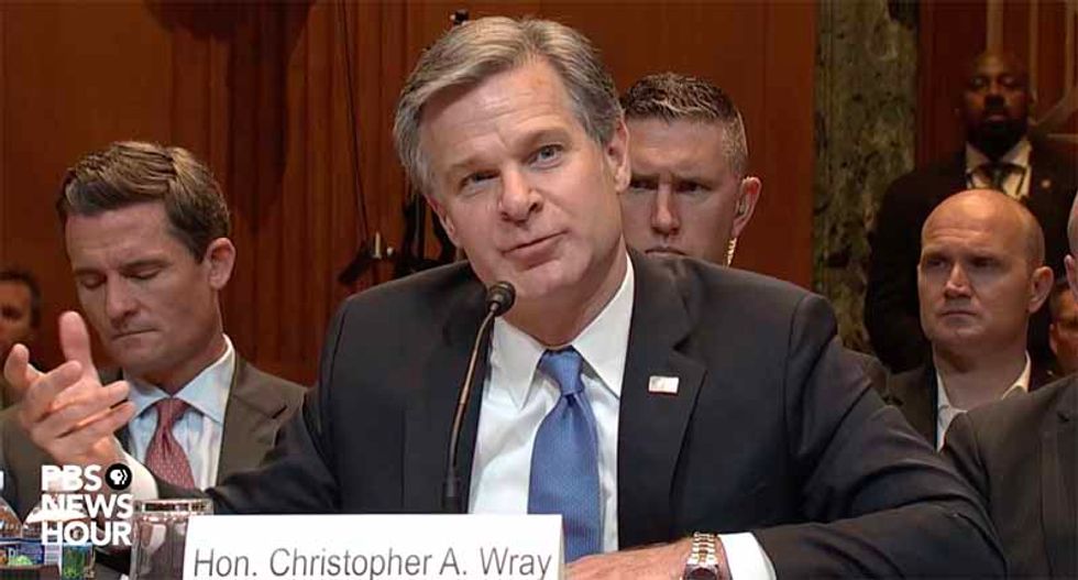 FBI director: 'White supremacist violence' is motivation for most instances of 2019 domestic terrorism