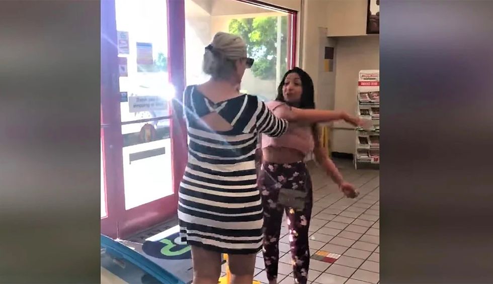 Watch: White Arizona 'Karen' gets a literal slap in the face after grabbing Hispanic woman and telling her she's ‘going back to Mexico'