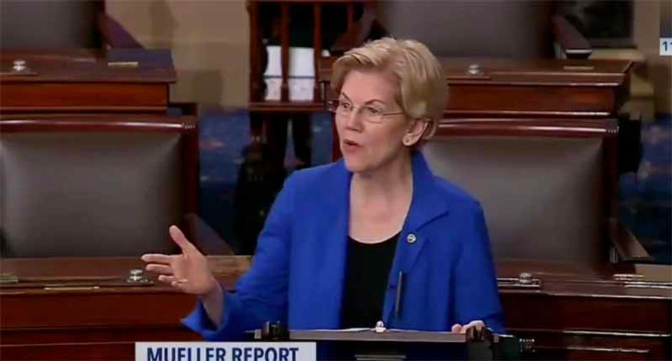 Elizabeth Warren calls for new measure that would enable DOJ to indict a sitting president