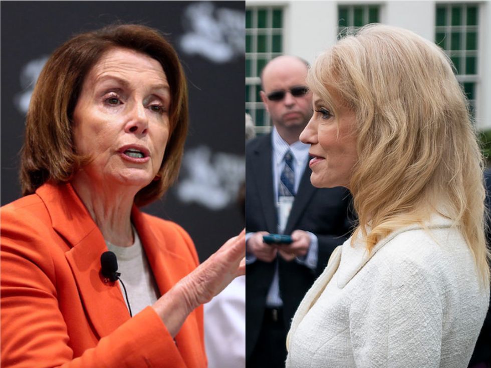 Kellyanne Conway tried to accuse Nancy Pelosi of sexism after Trump's tantrum: report
