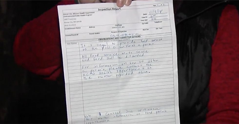 Kansas City Health Department pours bleach on food intended for homeless