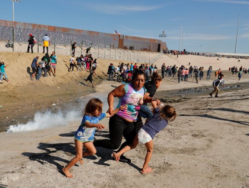 Children 'screaming and coughing in the mayhem' as Trump border patrol fires tear gas into Mexico