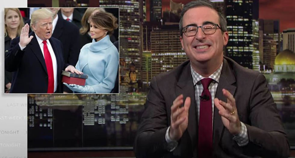 Watch: John Oliver has a special coronavirus test just for Fox News host Geraldo Rivera