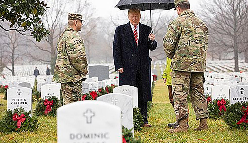 Trump says he loves our soldiers — but he's totally fine with fleecing military service members