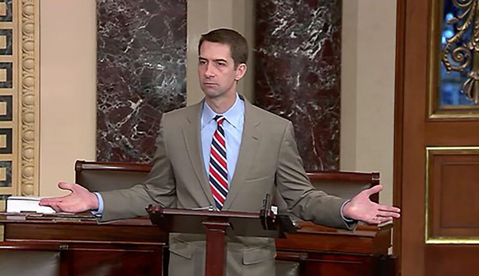 Tom Cotton keeps promoting ridiculous coronavirus conspiracy theory — and scientists keep debunking it