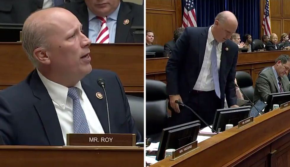 Angry GOP lawmaker storms out of hearing after getting shamed by Democratic colleague