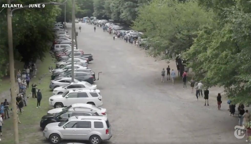 Georgia election disaster condemned as result of deliberate GOP voter suppression: 'This is by design'