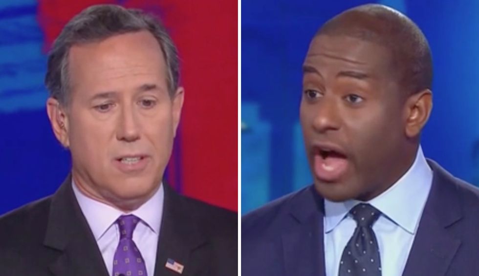 Andrew Gillum slams Santorum for claiming guns aren’t the ‘problem’ in mass shootings: ‘That is ridiculous’