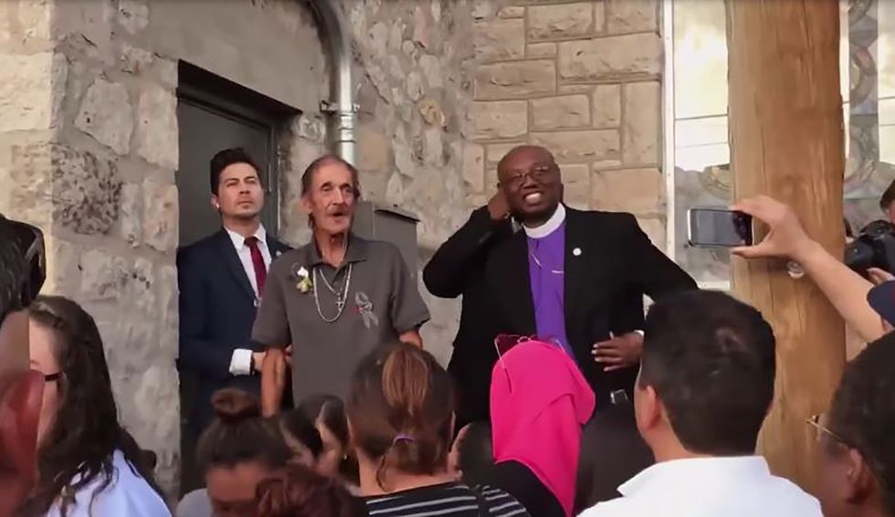 After losing his wife in a mass shooting, he invited El Pasoans to her funeral. Hundreds showed up