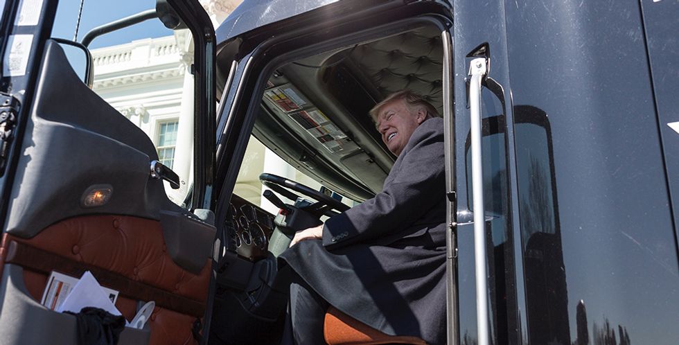 Truckers are facing a 'bloodbath' in their industry — and it's turning many in the pro-Trump group against him: report