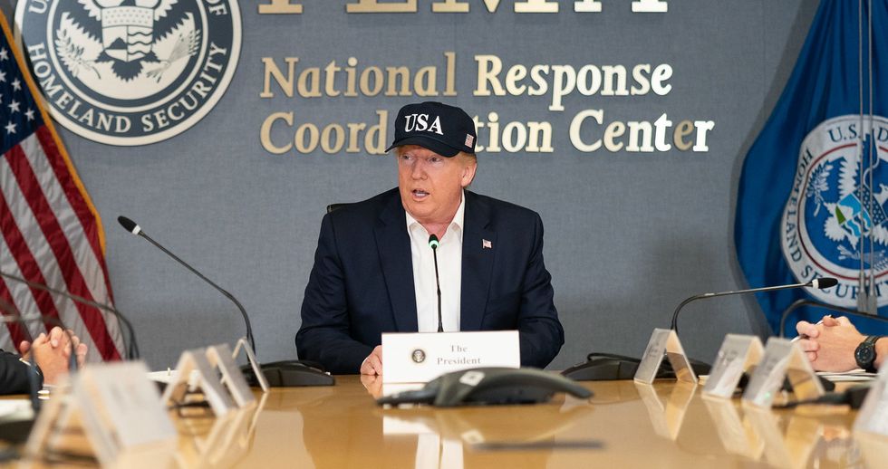 Trump is still absolutely obsessed with his bogus Alabama claim — and now he's dragged a rear admiral into it