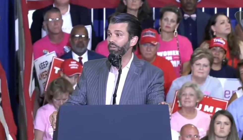 University of Florida students protest Trump Jr. visit: ‘What has he really done except get handouts from his father?’