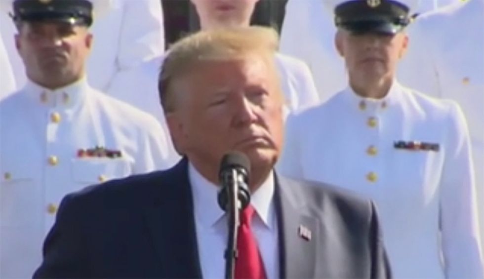 Outrage as ‘lying buffoon’ Trump turns 9/11 commemoration ‘into an infomercial about himself’