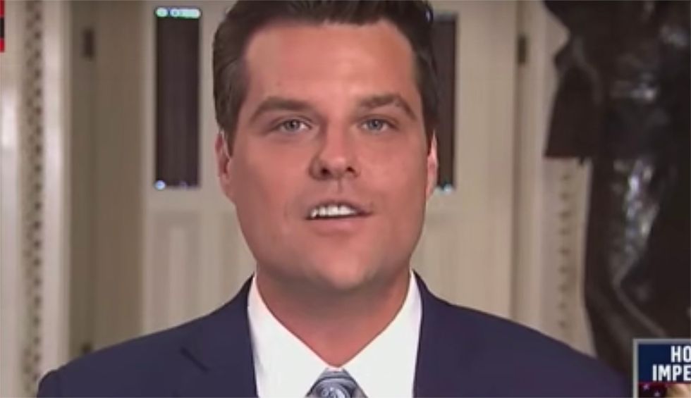 ‘Beyond parody’: Matt Gaetz and dozens of his GOP colleagues try to barge into secret hearing in latest anti-impeachment stunt