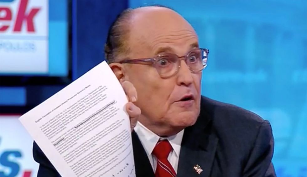 It's not clear what Rudy Giuliani has been doing on his overseas excursions for Trump — but he has been doing it a lot