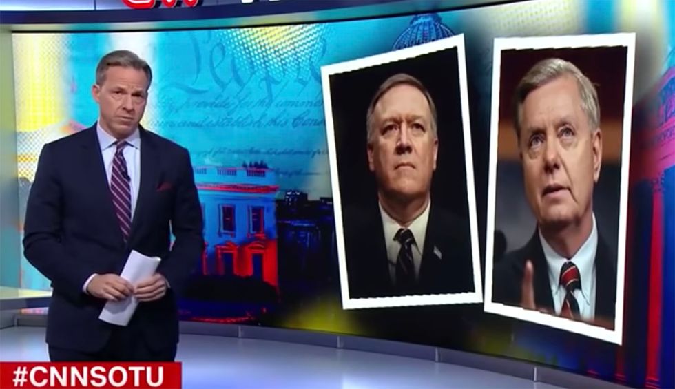 'Those aren’t principles': CNN’s Tapper nails Lindsey Graham and Pompeo for providing Trump cover after pushing congressional oversight under Obama