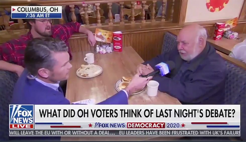 Watch: Fox & Friends host gets unexpected lesson on wealth inequality from Ohio diner
