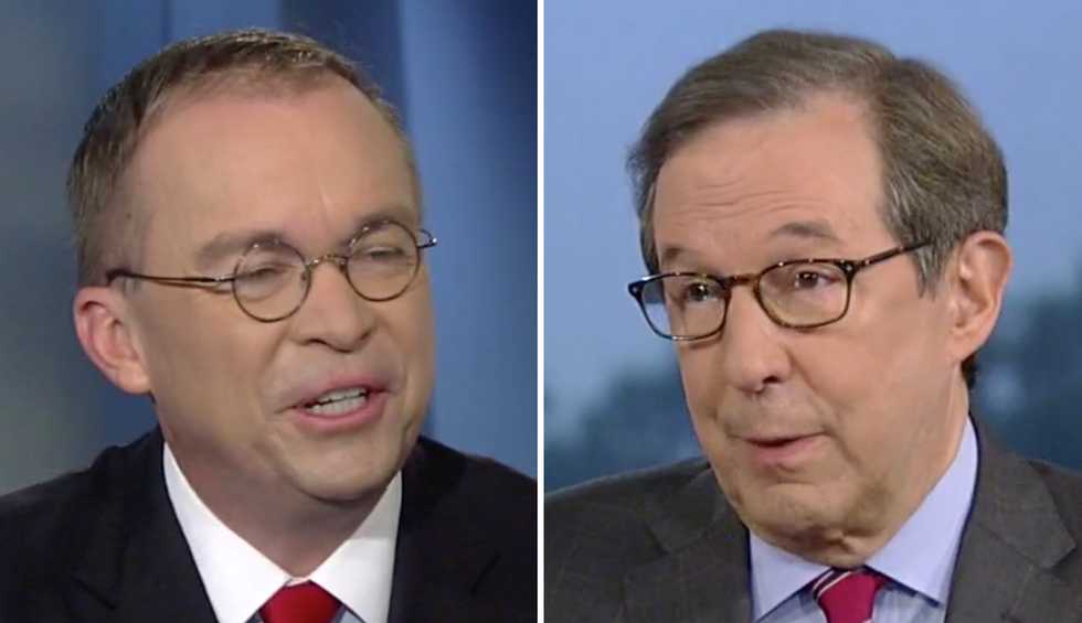 Mulvaney melts down as Chris Wallace rolls the tape of his quid pro quo admission: 'You totally said that'