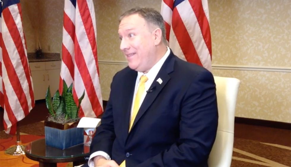 Pompeo lashed out at a local Kansas reporter who asked about Trump abandoning Kurdish allies in Syria: ‘The whole predicate of your question is insane’
