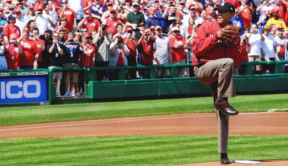 Throw out the first pitch at the World Series? Trump doesn't have the guts