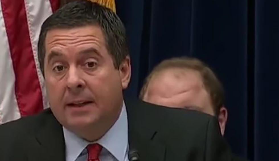 Watch: Devin Nunes attempt to defend Trump backfires after president’s acting intel chief slaps down his question