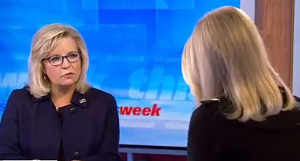 Trump finds time during Japan trip to tweet Liz Cheney's lie about FBI agents committing 'treason'