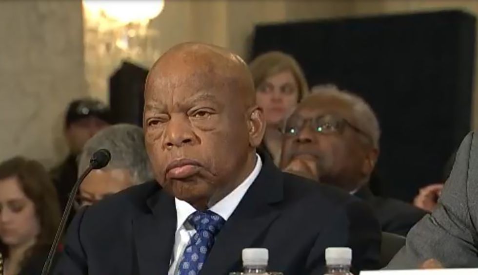 Anti-choice Republican reality TV star leverages Trump pardon in attempt to unseat John Lewis