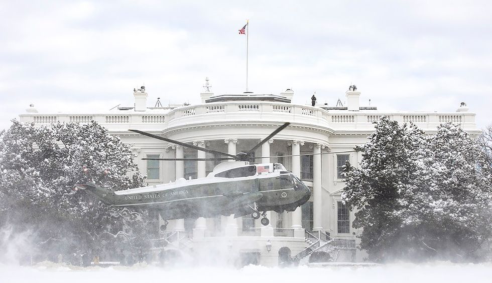 ‘This is the dumbest lie’: Trump White House mercilessly mocked for ridiculous ‘first snow of the year’ claim during spring-like weather in DC