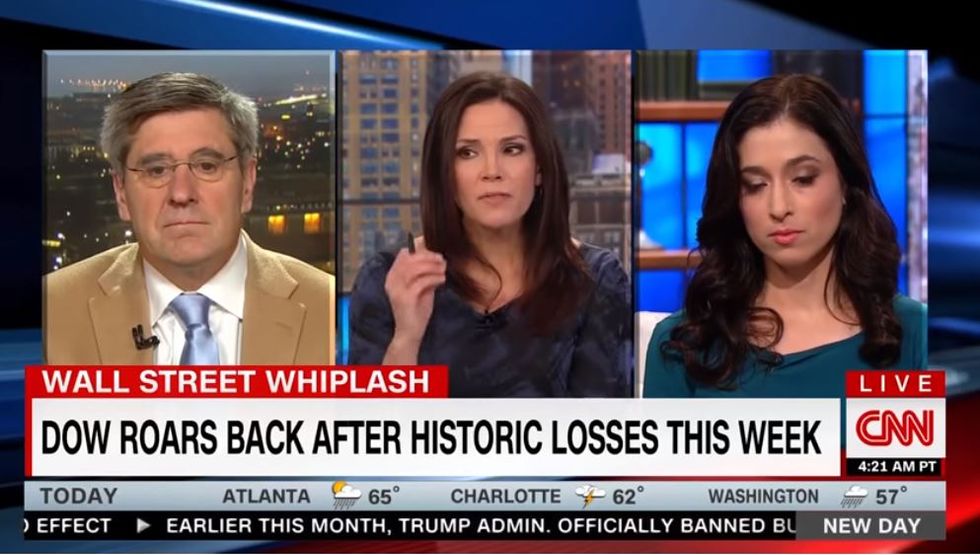 BUSTED: Trump loyalist called out in real time on CNN for 'making up numbers' to support president's economic agenda