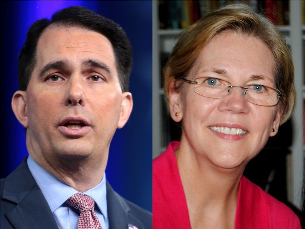 Failed GOP governor embarrasses himself by attacking Elizabeth Warren as 'out of touch'