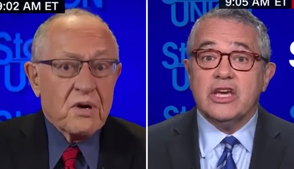 Jeffrey Toobin confronts Alan Dershowitz for using Trump impeachment to ‘elevate himself’ in fiery CNN interview
