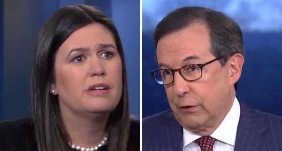 Fox News' Chris Wallace fact-checks Sarah Sanders on terrorists and the wall: 'They’re not coming across the southern border!'