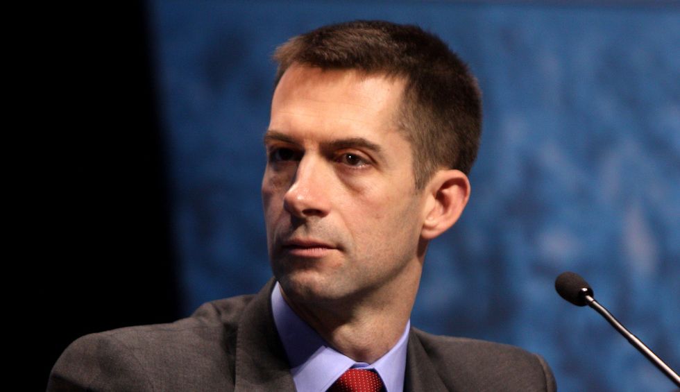 Tom Cotton wants to withhold funds from schools that teach lessons based on NYT's 1619 Project